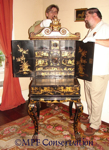McLoughlin House Chinese Lacquer Sewing Cabinet